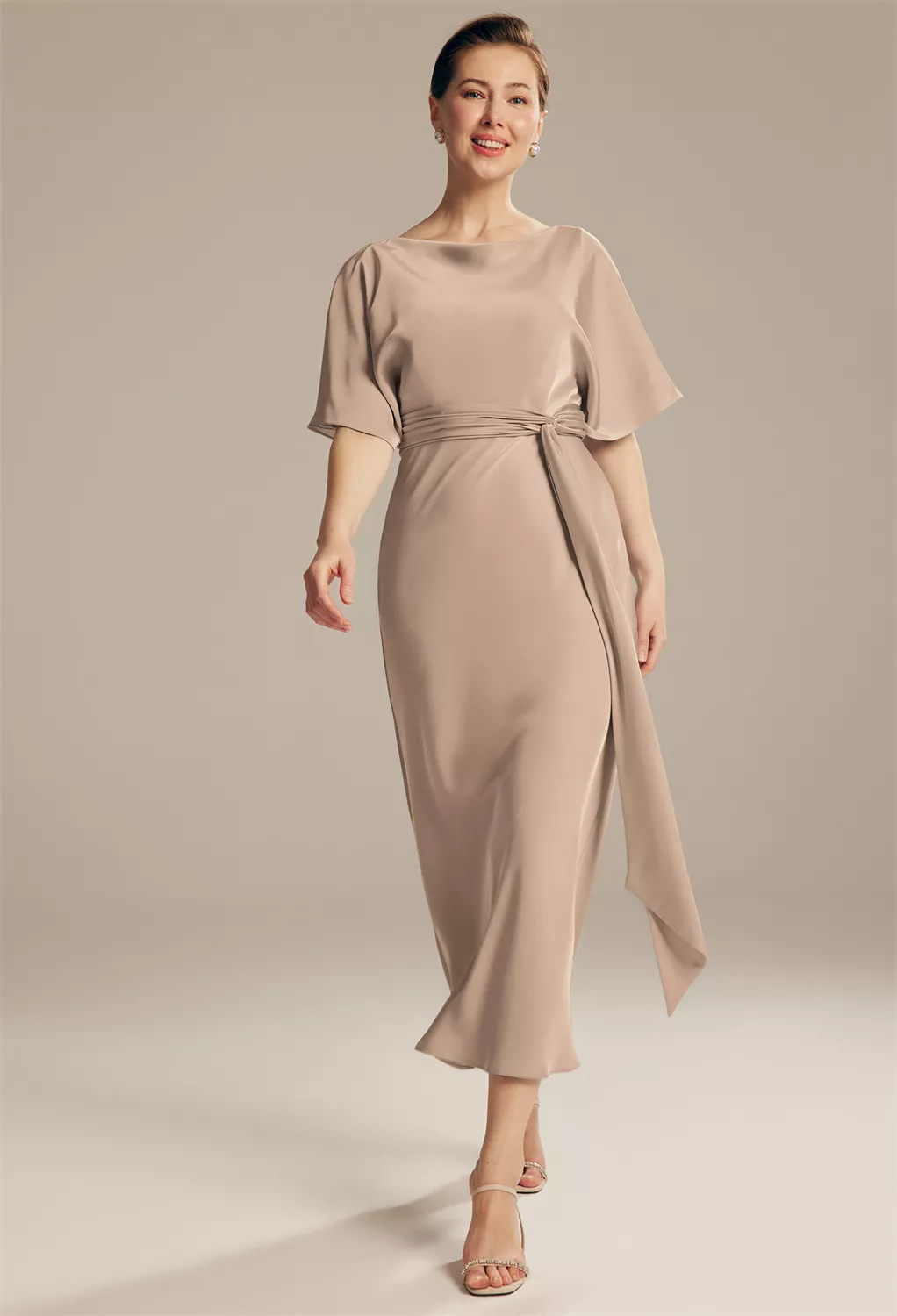 AW Romula Taupe  Mother of the Bride Dresses